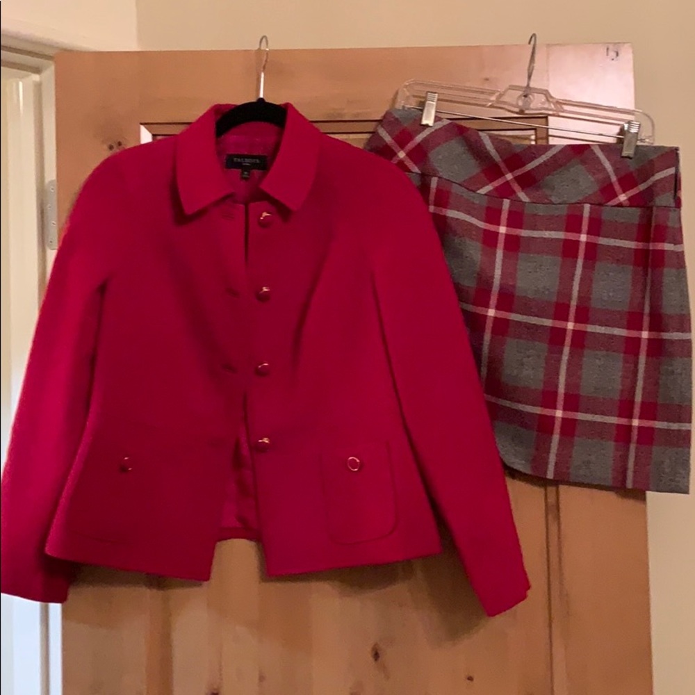 Talbots blazer with Eddie bower skirt
